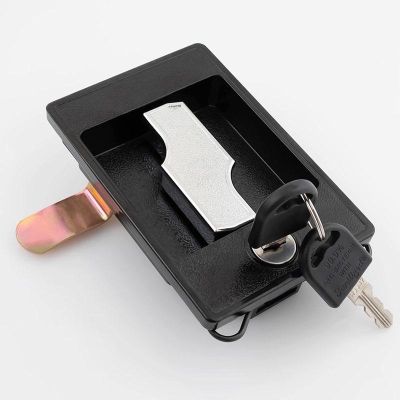 High Quality Double-Door Cabinet Key Lock with Zinc Alloy Knob Panel Compression Rack Handle Factory