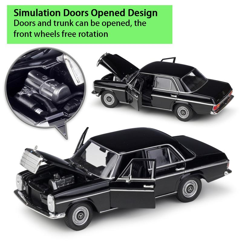 Welly 1:24 масштаба Mercedes-Benz 220, модель автомобиля из сплава, литье под давлением, металлические игрушечные автомобили, модель автомобиля, высокая имитация, коллекция, детские подарки