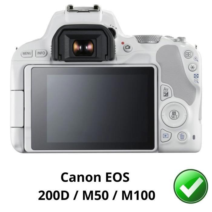 Protection écran pour Canon EOS 200D-M50-M100 [Pack 2] Film Plastique Protecteur Résistant Ultra Mince Phonillico