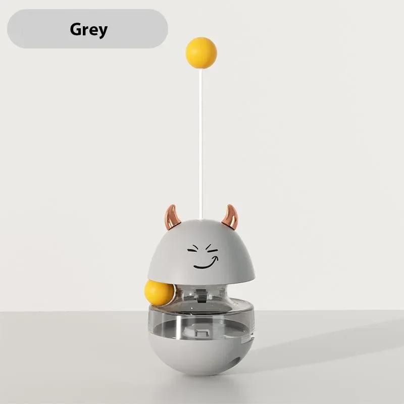 Интерактивная игрушка для кошек, диспенсер для еды, игрушки с катящимися шариками, забавная медленная кормушка для кошек, тренировочный мяч для IQ для котят