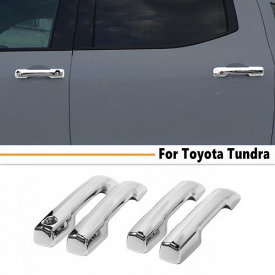 4P Car Door Handle Cover Trim For Toyota Tundra -2025 Accessories ABS Chrome