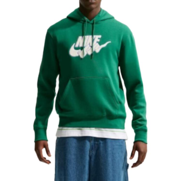 Nike Спортивный клубный пуловер с капюшоном на шнурке с длинным рукавом Женские толстовки IF0690-365