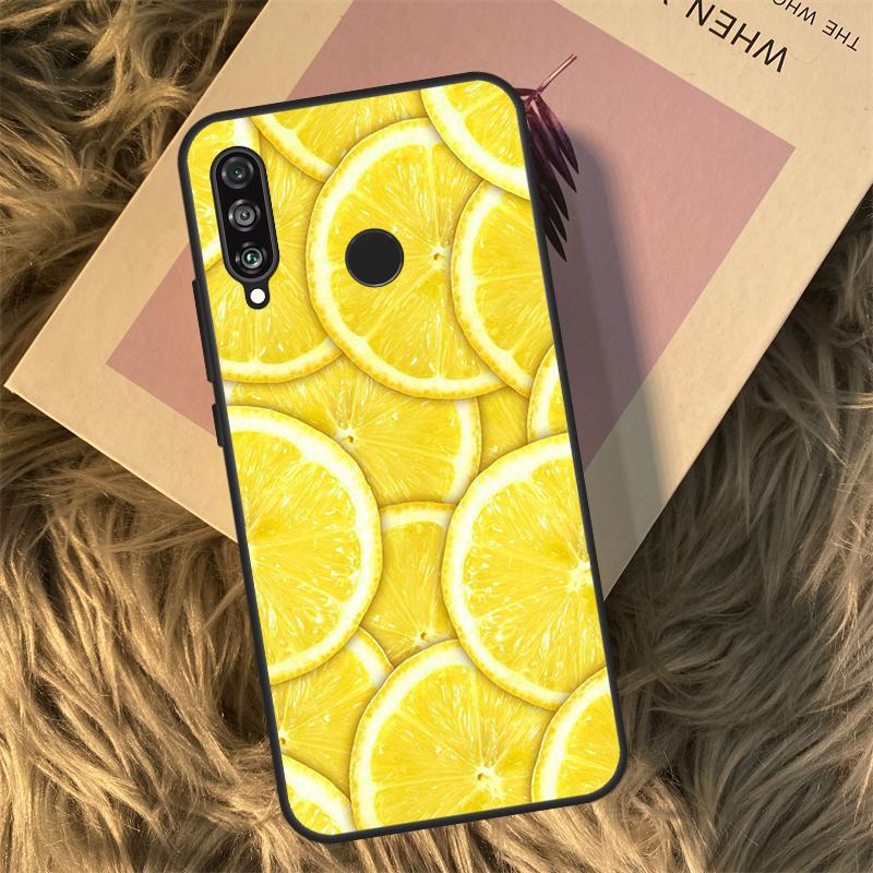 Фрукты Лимон Для Huawei Nova Y90 Y60 Y61 Y70 Y72 Y73 Y91 3i 7i 8i 11i 12i 9 10 SE P20 P30 P40 Lite Чехол