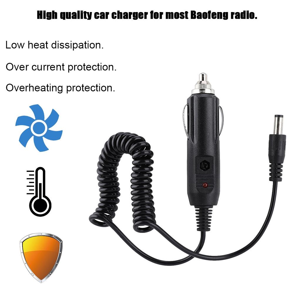 2шт аккумулятор кабельная линия автомобильная зарядка для Baofeng UV 5r UV 82 UV 5RE UV 9r UV XR Uvb2 Plus TG UV2
