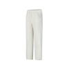 Sport High Street Solid Color Simple Lace Straight Casual Pants Women Pants Oatmeal-White SC1240164A-WT30