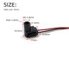 4pcs 12V 0.2W Led Light Source Plastic Mini Illuminator L-type LED Emitter Side Glow Fiber Optic Lamp Car Use 3/5/8MM Hole