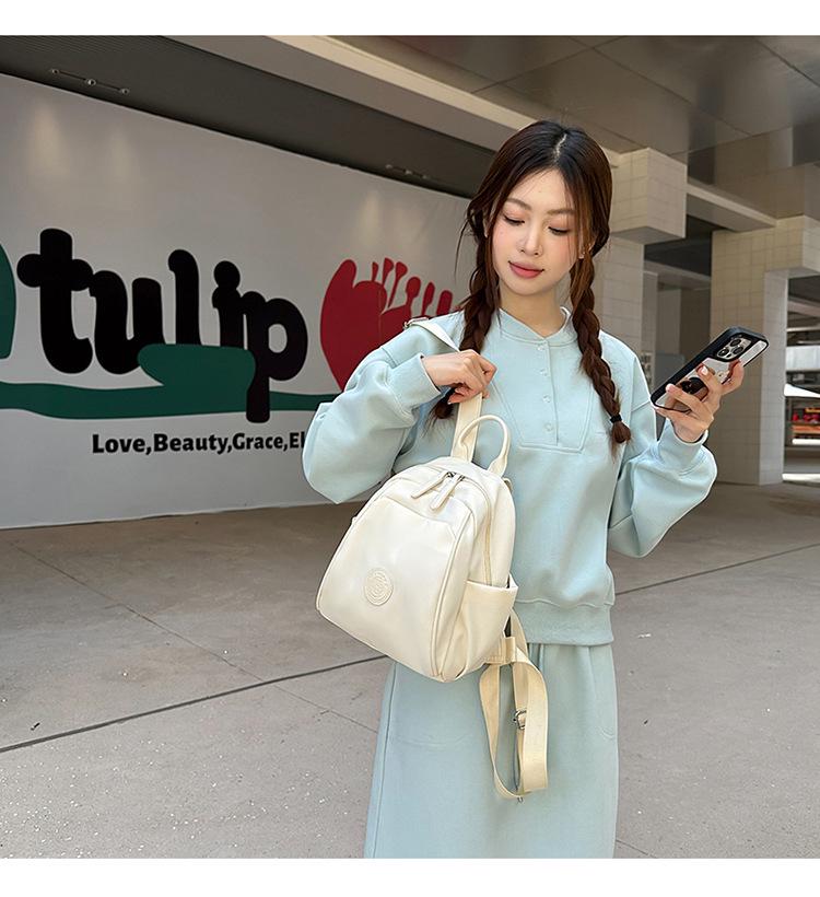 Весенняя прогулка Женский легкий многофункциональный рюкзак - Большая вместимость, двойной плечевой, повседневная сумка для мамы