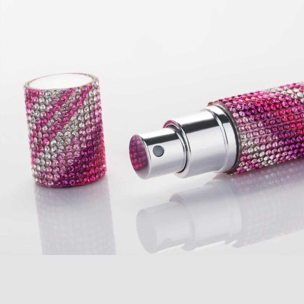 Diamond-Encrusted Perfume Spray Bottle Fine Mist Cosmetic Containers Atomizer  Travel
