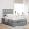 Maison Exclusive - Cadre de lit ottoman et matelas gris clair 120x200 cm tissu