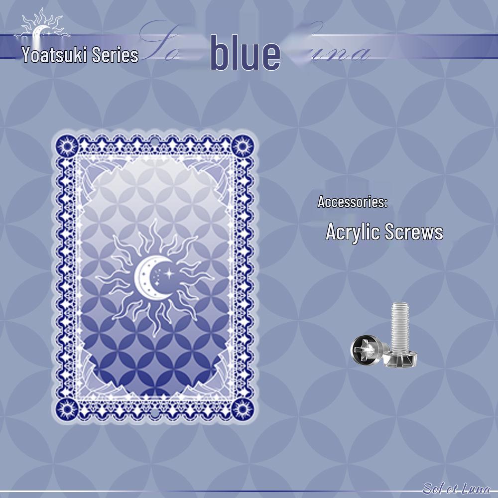 Акриловая рамка для демонстрации аниме-карточек серии Yaoyue с цветной прослойкой - Маленькая коробка для хранения красоты долины