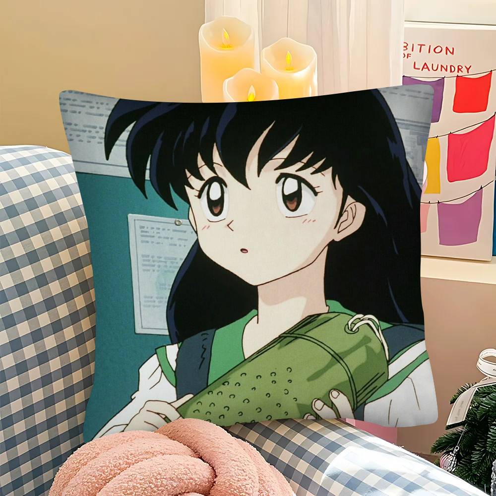 1 шт. Наволочка с персонажами Maison Ikkoku Модная квадратная наволочка Спальня Диван Гостиная Ins Декор Отдых