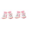 4 pcs Adjustable Strap Pet Mesh Shoes Pink Pet Footwear Anti Scratch Pet Shoes  Street Walking