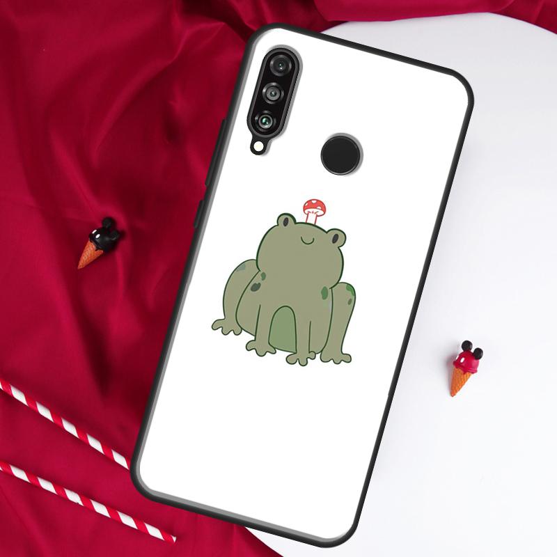 Гриб лягушка Для Huawei Nova 9 SE 10 5T Y90 Y70 Y60 Y61 Y91 Y72 12i 12s 11i P60 Pro P20 P30 P40 Lite Чехол