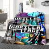 Custom Name Monkey Name Collage Party Blanket For Couch Bed Plush Cozy Fuzzy Blanket Super Soft Warm Blankets For Fall And Winter 091697