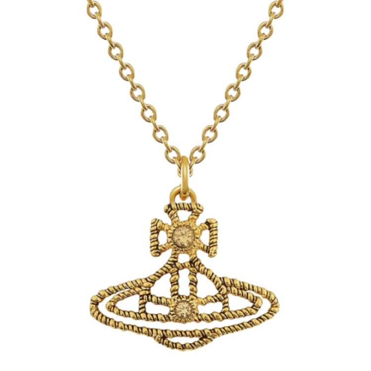 VIVIENNE WESTWOOD Ожерелье с узором планет Женское ожерелье Золотое 630203GJ02R958