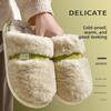 Fashion New Autumn and Winter Fur Slippers for Women, Thick Soled and Plush Warm Indoor Home, Non Slip Cotton Slippers