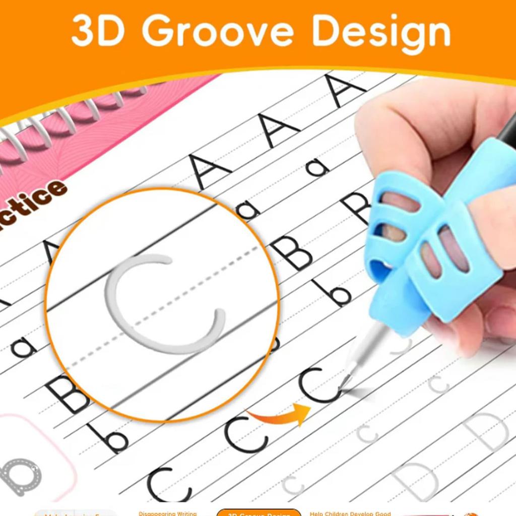 Writing Book with English and Drawing Pages for Kids Pen Control Training 3ml