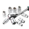 External Torx Socket Set Star Socket Set E4-E24 Auto Repair Tools Wrench Head with a Case Female E Torx Socket Set 14-Pieces