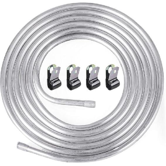 3/8" OD Aluminum Hard Fuel Line 10 Feet Hardline Tube Thickness Is 0.039"