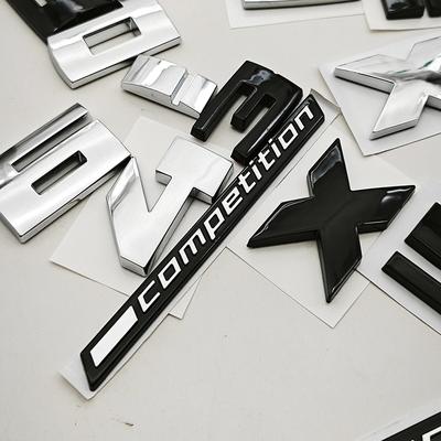 3D ABS Наклейка на автомобиль Серия M соревновательные номера Задний значок на багажник Наклейки для M1 M2 M3 M4 M5 M6 X4M X5M X6M Аксессуары