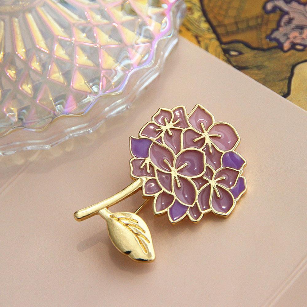 Metal Women Man Lilac Flower Party Dragonfly Brooch Pin Fashion Jewelry Badge Collar Accessories