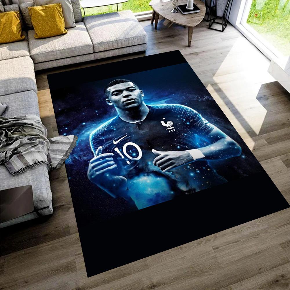 Star Player Kylian Mbappé Carpet Suitable for Game Room Decorate room Kitchen Dormitory Anti-slip Rug Decorate Offices
