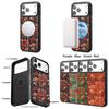 Чехол-аккумулятор Denior Floral для iPhone 17 Pro Max с магнитной зарядкой, защитой от падений и линз