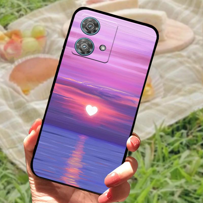Чехол-бампер для Motorola Edge 40 Neo, силиконовый, мягкий, с рисунком мрамора, для Moto Edge 40 Neo, защитный