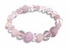 Браслет из натурального камня Power Stone Kunzite Madagascar Rose Quartz Natural Crystal Love Pink Inner [Maline] Удача/Исцеление Диаметр Приблизительный. 16.5см
