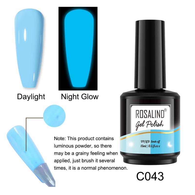 ROSALIND Гель для ногтей 40 цветов 15 мл Полупостоянный УФ-гель для ногтей Замочить гибридный лак Гель-лак для дизайна ногтей