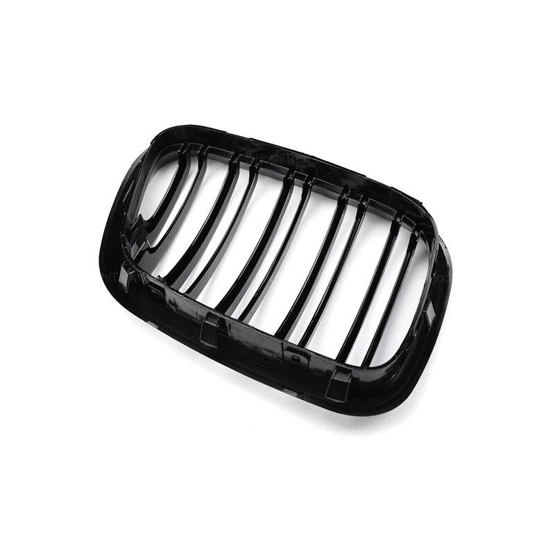 Решетки переднего бампера автомобиля для BMW X5 E53 Pre-LCI 1999 2000 2001 2002 2003, сменная решетка с двойной планкой