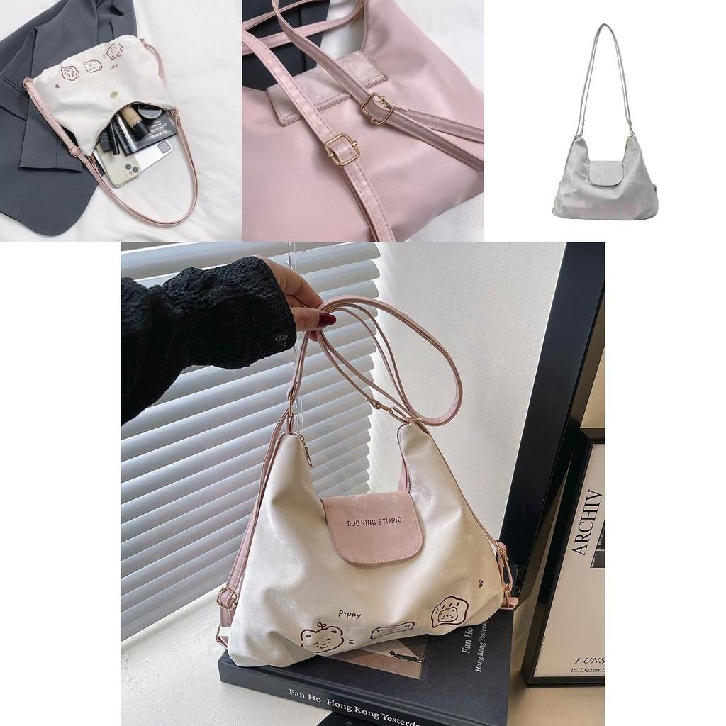 Bear Pattern Tote Bag For Women With Large Capacity And Pu Material For Daily Use