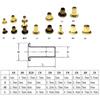 500PCS Per Pack Bronze Brass Silver Color Scrapbook Grommet Anti Rust Metal Brass Eyelets