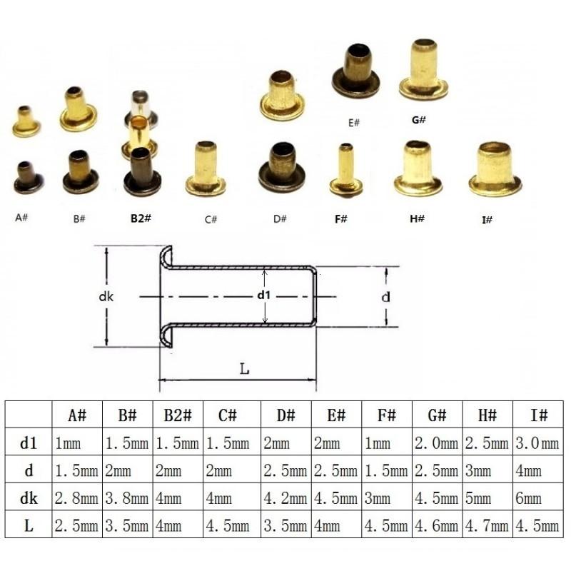 500PCS Per Pack Bronze Brass Silver Color Scrapbook Grommet Anti Rust Metal Brass Eyelets