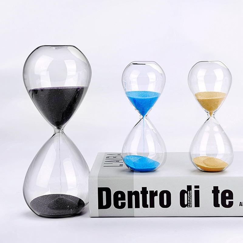 5/10/30/60 Minutes Time Hourglass Timer Home Decoration Glass Hourglass Ornaments Household Items Sand Timer Yellow Sand Timer
