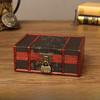 Антикварный деревянный ящик для хранения с замком для ювелирных изделий, косметики, декораций, дома