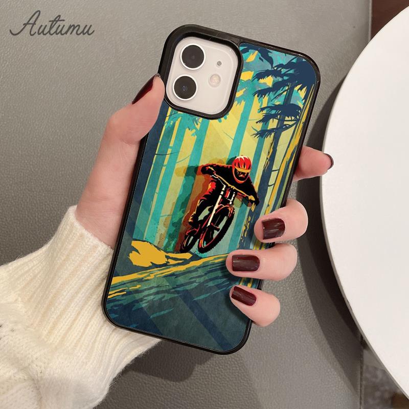 Чехол для телефона «BIKE Cycling Art» для iPhone 11 12 13 14 Pro Max mini X XR XS SE 2020 5 6S 7 8 Plus Samsung Galaxy S21 S22
