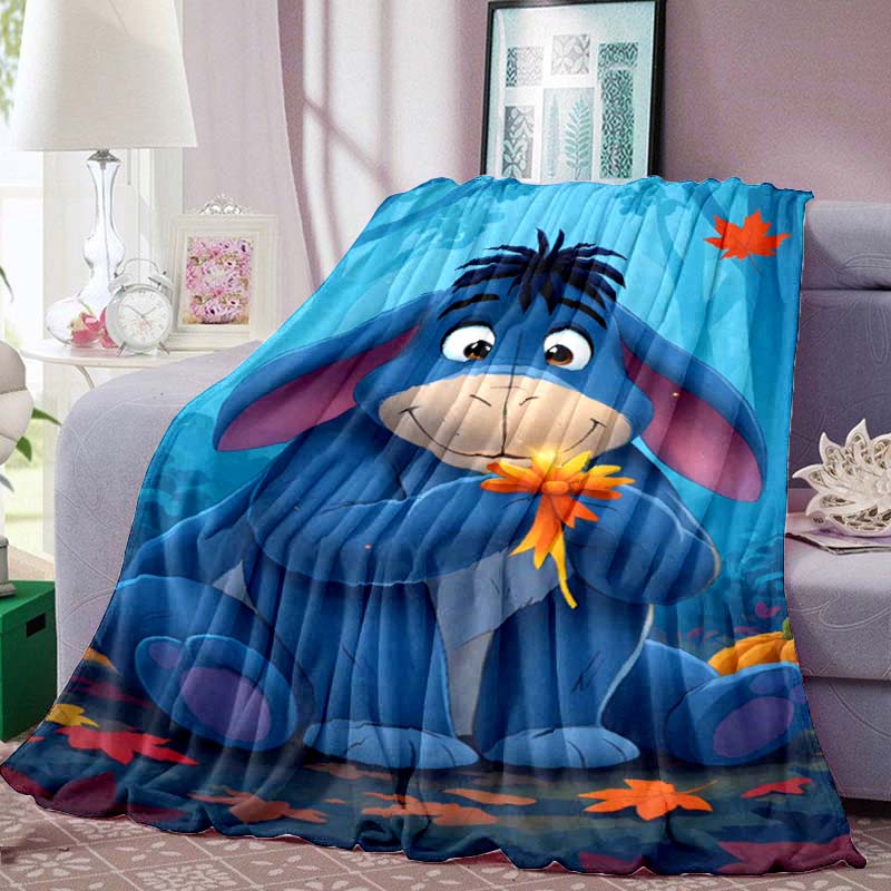 New 2026 (Eeyore) Cartoon Cute Pattern Blanket, Suitable for Sofas, Bedrooms, Offices, Naps, The Perfect Gift.