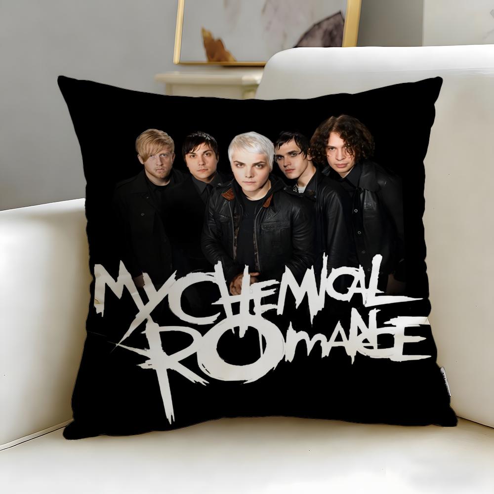 Классическая группа My Chemical Romance Наволочка Мягкая Легко стирается Подушка Универсальная для Дивана Кровати Путешествий и Офиса