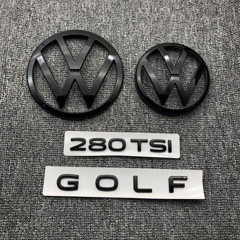 Для VW Volkswagen Jetta MK5 Golf Автомобильный передний значок логотип закрытый ABS наклейка Для Volkswagen Golf 5/6/7/7.5/8 280TSI передний и задний