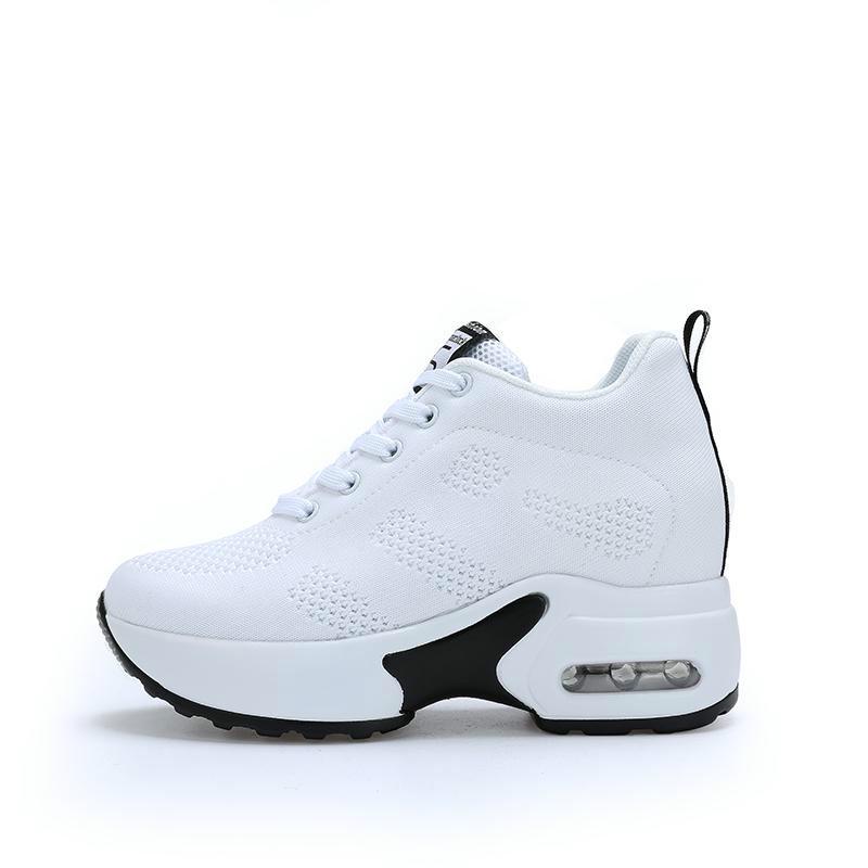Женские модные легкие кроссовки, увеличивающая обувь, уличная повседневная дышащая обувь, студенческая обувь
