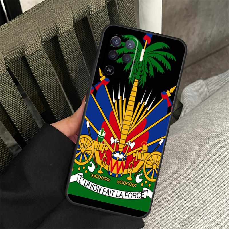 Haiti Haitian Flag Case For Oppo A18 A38 A58 A78 A98 A74 A94 A54 A40 A60 A80 A16 A76 A96 A15 A57S A17 A77 Cover