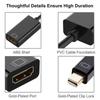 Кабель-адаптер Mini DP на HDMI-совместимый 4K@30 Гц, Mini DP папа на HDMI-совместимый мама для Apple MacBook Air Pro