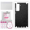 apgo Protective Skin Sticker for the Back+sides Compatible with Samsung Galaxy S21 FE 5G, Full Wrap Film, Foil, Vinyl - Pattern Black Honeycomb