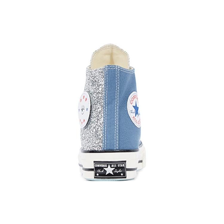 (WMNS) Converse Chiara x Chuck 70 High 'Silver Glitter Blue' Women's 563829C
