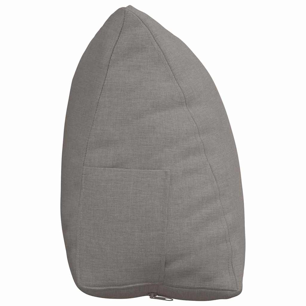 Back Cushion Taupe 45 x 20 x 35 cm Fabric