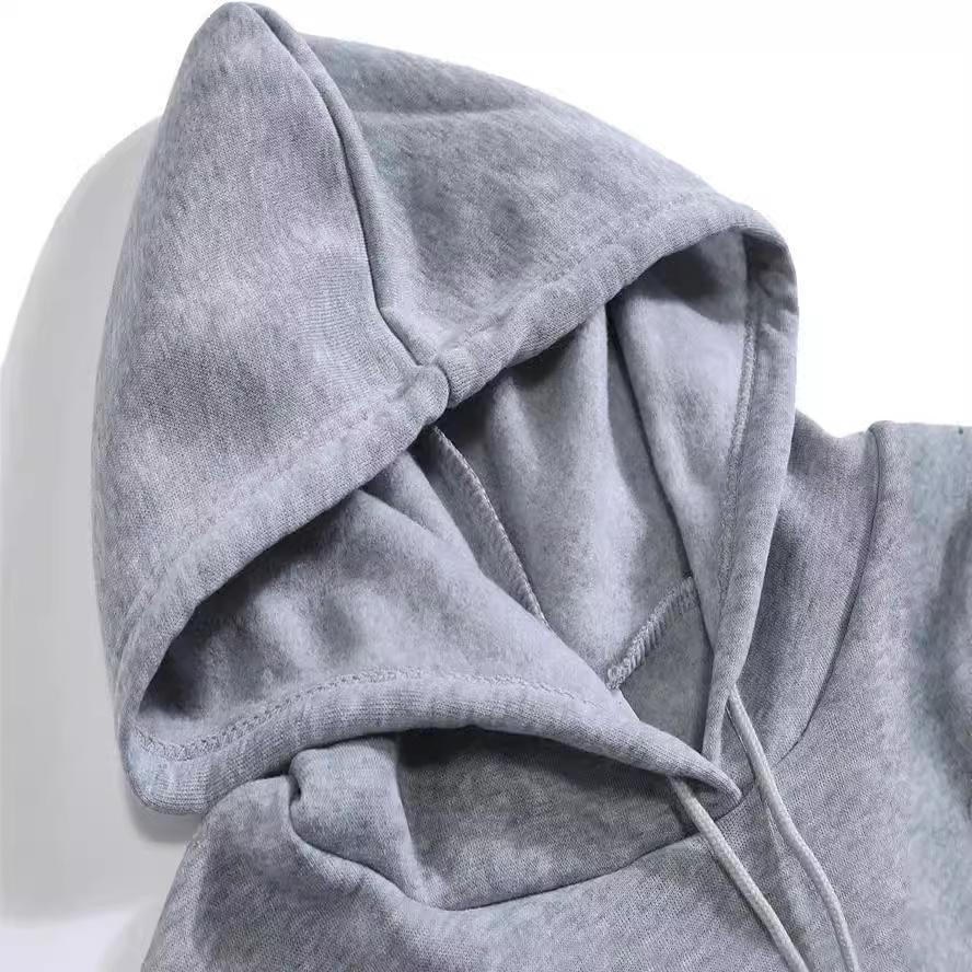 2024 COZYEASE Женский худи с длинным рукавом и принтом букв