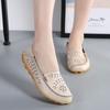 Summer Women's Ballet Flats Genuine Leather Hollow Out Casual Shoes Woman Slip On Loafers Flats Soft Oxford Shoes Zapatos Mujer