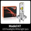 1 шт./2 шт. Canbus Turbo H7 LED 1:1 Размер Фонари Мини Налобный Фонарь H4 HB2 9003 Автомобильные Светодиодные Лампы Фары H1 6500K Белые 12V для Автомобилей