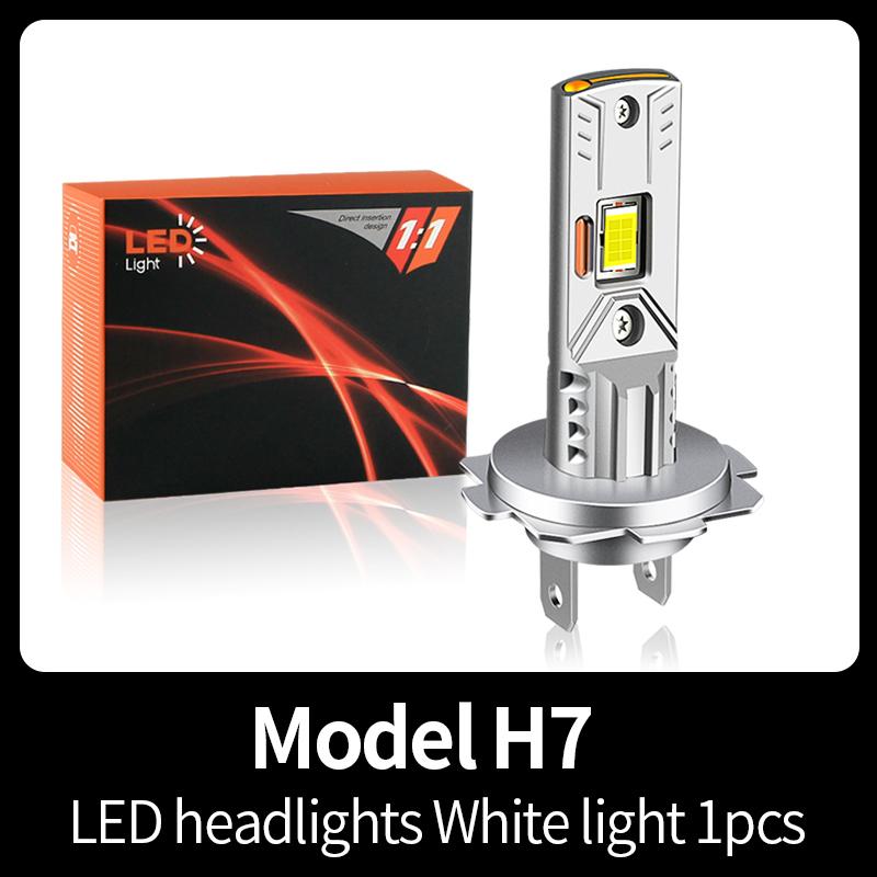 1 шт./2 шт. Canbus Turbo H7 LED 1:1 Размер Фонари Мини Налобный Фонарь H4 HB2 9003 Автомобильные Светодиодные Лампы Фары H1 6500K Белые 12V для Автомобилей